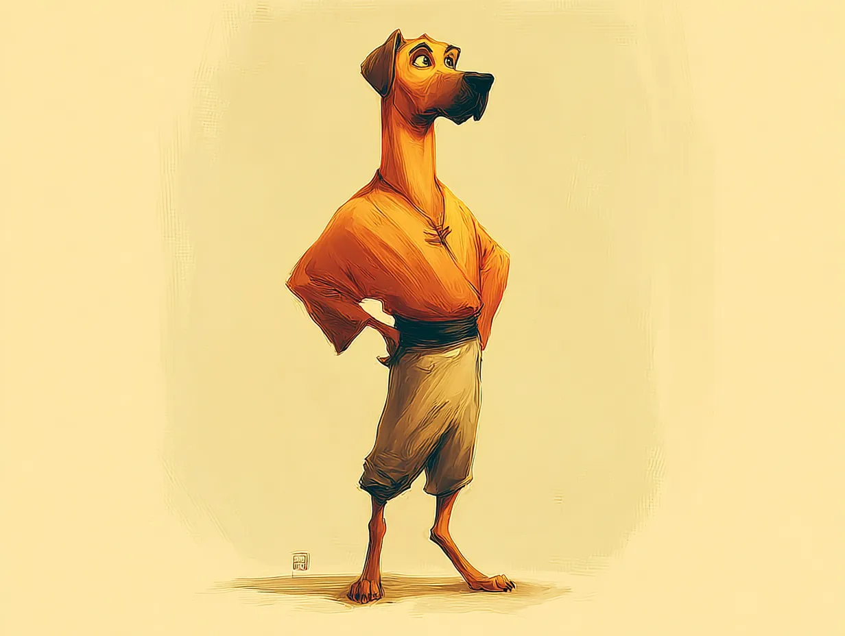 Hibiki — front view character design